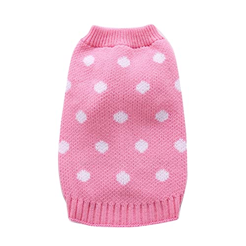 Zunedhys Hunde Pullover Haustier Katzen Gestrickter Pullover Winter Kleidung Welpen MäNtel Jacke Westen Sweatshirts für Kleine Mittlere Hunde GrößE S von Zunedhys