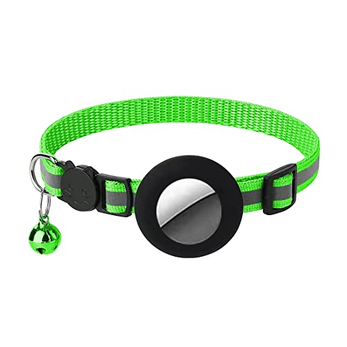 Zunedhys Katzenhalsband, Reflektierendes Katzenhalsband mit Glocke und Wasserdichter HüLle, Kompatibel für Halter, Sicherheitsschnallenhalsband, GrüN Zunedhys Katzenhalsband, Reflektierendes Katzenhalsband mit Glocke und Wasserdichter HüLle, Kompatibel für Halter, Sicherheitsschnallenhalsband, GrüN von Zunedhys