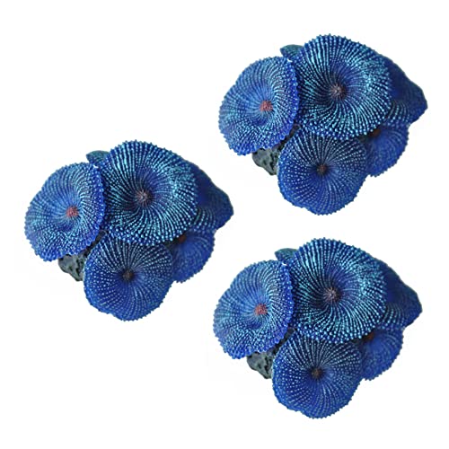 Zunedhys Künstliche Koralle für Aquarien, Blau, 3 Stück von Zunedhys