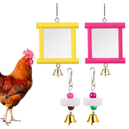 Hühnerspielzeug-Set – Hühner-Aktivitätsset, Geflügel-Spielset, Hinterhof-Vogel-Unterhaltungspaket, Hühner-Unterhaltung für Garten, Bauernhof, Außenbereich, Haustierspielzeug, Steinspiegel Hühnerspielzeug-Set – Hühner-Aktivitätsset, Geflügel-Spielset, Hinterhof-Vogel-Unterhaltungspaket, Hühner-Unterhaltung für Garten, Bauernhof, Außenbereich, Haustierspielzeug, Steinspiegel von Zunetsutock