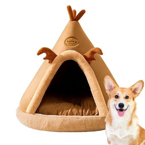 Zunetsutock Katzenhaus, niedliches Haustierhaus Winter - Gemütliches Haustierbett, faltbares Innenhause für Katze und mittlere Hund, warme Höhle Schlafnistbett für Katzen und Hunde Zunetsutock Katzenhaus, niedliches Haustierhaus Winter - Gemütliches Haustierbett, faltbares Innenhause für Katze und mittlere Hund, warme Höhle Schlafnistbett für Katzen und Hunde von Zunetsutock