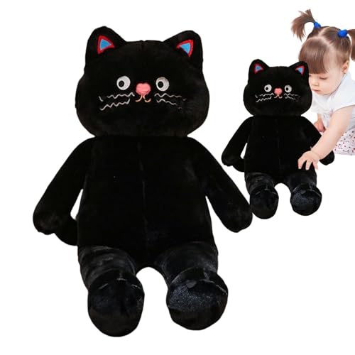 Niedliche Katze Plüsch - Gefüllte Begleitpuppe | 31,5 Zoll Plüschtier Wurfkissen, multifunktionale Tierpuppe für Erwachsene Kinder von Zunetsutock