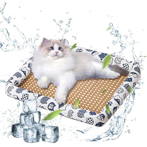 Zunetsutock Haustierkühlmatten für Hunde, Hundekühlkissen | Kühlkissen für Hund | 12x16 Zoll schweres wasserdichtes Nicht rutsches Welpenbettmatratz von Zunetsutock