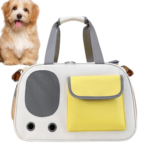Zunetsutock Hunde-Reisetasche, tragbare Haustiertasche, kleine Katzentasche | Klare Haustier-Sichtschutz-Reisetasche, verdickte multifunktionale große Tasche für Katzen Hunde, Haustiere, mittlere von Zunetsutock