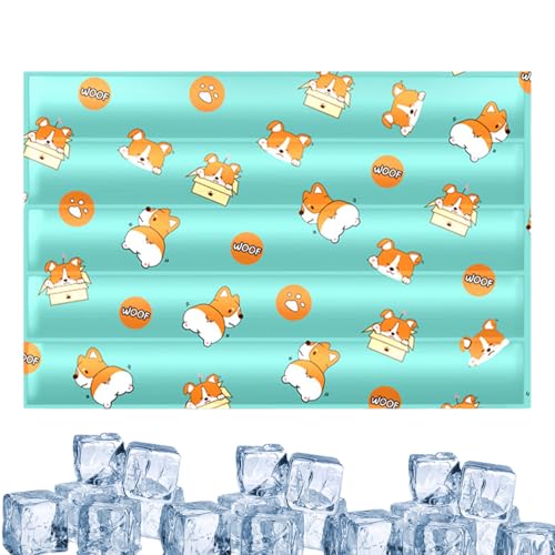 Zunetsutock Katzenkühlmatte, Kühlkissen für Hund, Bequemer Welpe Coole Pad, Haustierbedarf für Zwingerbett und Sofa, tragbare Schlafmatte für Hunde und Katzen Zunetsutock Katzenkühlmatte, Kühlkissen für Hund, Bequemer Welpe Coole Pad, Haustierbedarf für Zwingerbett und Sofa, tragbare Schlafmatte für Hunde und Katzen von Zunetsutock