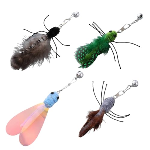 Zunetsutock Katzenstab nachzufüllen - Teaser -Stangen -Nachfüll -Set von 4 - Flying Worm Teaser -Ersatz, interaktiver Fänger und lustige Übung für Kätzchen Zunetsutock Katzenstab nachzufüllen - Teaser -Stangen -Nachfüll -Set von 4 - Flying Worm Teaser -Ersatz, interaktiver Fänger und lustige Übung für Kätzchen von Zunetsutock