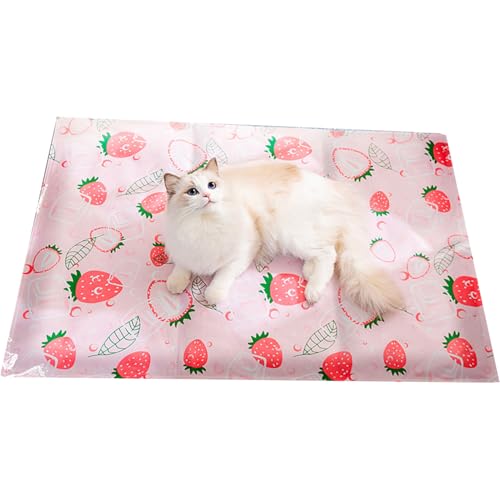 Zunetsutock Kühl Matte für Katzen, Kühlbett | Haustier Coole Spielmatten | Nicht-Schlupf-für Kätzchen, tragbares und waschbares Design für Innen-, Camping-, Welpenreisen von Zunetsutock