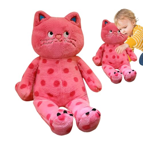 Zunetsutock Plüschtiere für Katzen - Begleitpuppe, 31,5 Zoll Tier-Plüschkissen, multifunktionale Tierpuppen für Kinder Erwachsene von Zunetsutock