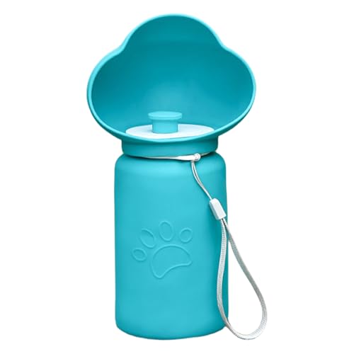 Zunetsutock Tragbare Hundeswasserflasche, Hundereisen Wasserflasche, Faltbare Hundwasserflasche, Faltbares, verschüttbares Leichter abnehmbares Dispenser Waterer zum Wandercamping Beach Auto Outdo von Zunetsutock