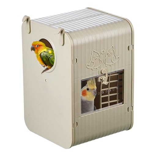 Zunetsutock Vogelhausbox - Papageiennestkasten Kleintierunterstand | Geräumiges Design mit eingebauter Leiter, perfekt zum Füttern, Naturschutz im Freien, Vogelbeobachtung im Hinterhof Zunetsutock Vogelhausbox - Papageiennestkasten Kleintierunterstand | Geräumiges Design mit eingebauter Leiter, perfekt zum Füttern, Naturschutz im Freien, Vogelbeobachtung im Hinterhof von Zunetsutock