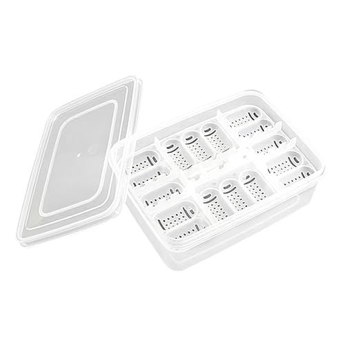 16 Zellreptilien -Lukenschale - Clear Breeding Incubator Box, transparentes Eierspeicher Grid | Multi-Arten-Echsen-Eier-Schlupfeinheit, wiederverwendbarer Inkubationsorganisator für Leopard Gecko Schl 16 Zellreptilien -Lukenschale - Clear Breeding Incubator Box, transparentes Eierspeicher Grid | Multi-Arten-Echsen-Eier-Schlupfeinheit, wiederverwendbarer Inkubationsorganisator für Leopard Gecko Schl von Zunishaone