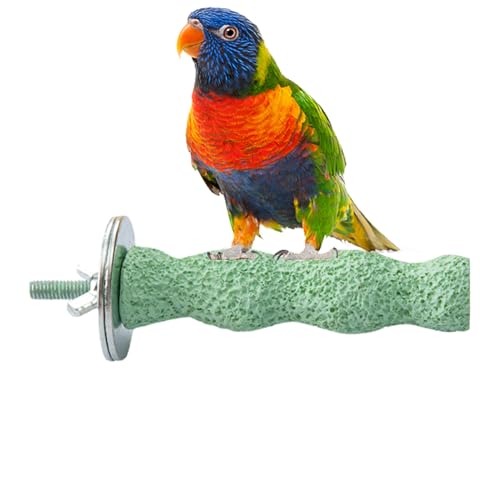 Bird Barch - Natural Kauspielzeug für Vögel, Barsch mit rauer Oberfläche für Krallen und Schnabel, einfaches Fixierungskletterrahmen für Käfig, ideales Zubehör für Perruc von Zunishaone