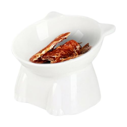 Erhöhter geneigter Katzenschüssel: Erhöhter ergonomischer Futternapf | Anti-Reflux-Futter für Haustiere mit schöner Form, stabiler Boden, der nicht verrutscht, hygienische Oberfläche Erhöhter geneigter Katzenschüssel: Erhöhter ergonomischer Futternapf | Anti-Reflux-Futter für Haustiere mit schöner Form, stabiler Boden, der nicht verrutscht, hygienische Oberfläche von Zunishaone