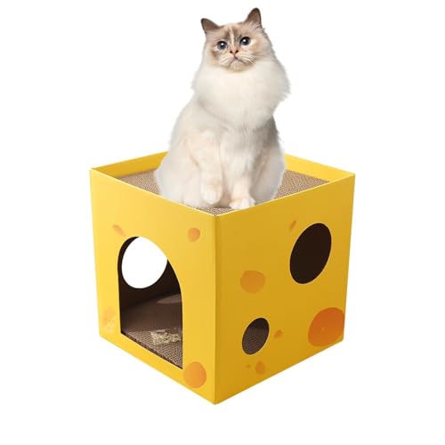 Home for Scratch Interior Chat | Crown Cardboard Box, Katzenspielzeug, Kratzerzubehör mit bequemer Doppelschicht, ideal für Ruhe und Spiel, Sofa -Schutz Home for Scratch Interior Chat | Crown Cardboard Box, Katzenspielzeug, Kratzerzubehör mit bequemer Doppelschicht, ideal für Ruhe und Spiel, Sofa -Schutz von Zunishaone