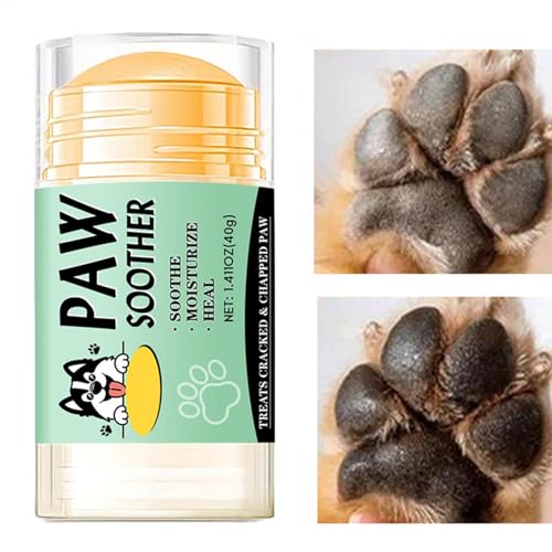 Pfotenbutter für Hunde – 40 g natürliche Hundepfotencreme | Nasen- und Pfotenbalsam für Hunde, beruhigende Feuchtigkeitscreme, repariert trockene, rissige Nasen und Pfoten | Lecksicherer Pfotenbalsam Pfotenbutter für Hunde – 40 g natürliche Hundepfotencreme | Nasen- und Pfotenbalsam für Hunde, beruhigende Feuchtigkeitscreme, repariert trockene, rissige Nasen und Pfoten | Lecksicherer Pfotenbalsam von Zunishaone