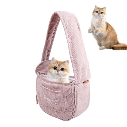 Tragetasche für Katzen – atmungsaktiver Netzgurt, -Reisetasche, wasserdichte Tragetasche, für kleine Hunde oder Katzen beim Spazierengehen, Einkaufen, Reisen im Freien, Haustierzubehör von Zunishaone