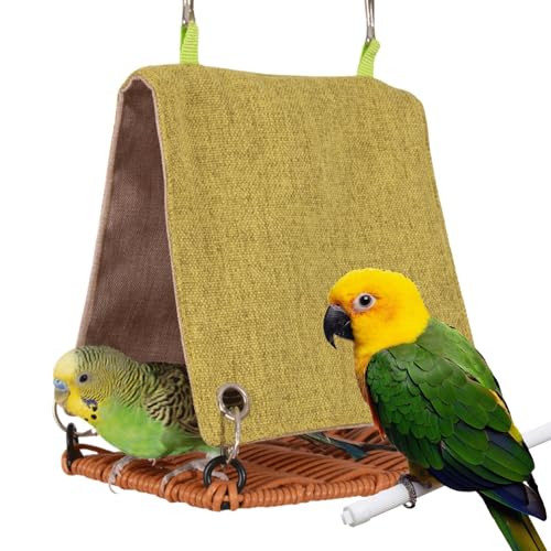 Vogelhängematte Nest - Hängemattennest Für Vögel, Käfigschwung -Schutz, Rattan -Vogelzelt, Kratzfeste Vogelhängematte Für Das Strahlende Kuschelige Nest Und Das Schwungschingtbett Während Des Innenhäu Vogelhängematte Nest - Hängemattennest Für Vögel, Käfigschwung -Schutz, Rattan -Vogelzelt, Kratzfeste Vogelhängematte Für Das Strahlende Kuschelige Nest Und Das Schwungschingtbett Während Des Innenhäu von Zunishaone