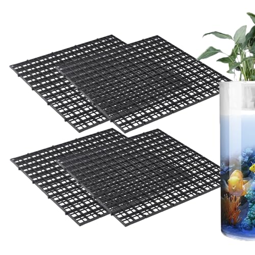 Zunishaone Aquariumabdeckung | Aquariumhaube mit multifunktionalem Netzpanel, Set von 4 Räumen, schützt Fische und Schildkröten, optimale Temperaturwartung, EIN wesentliches Zubehör für die Rept von Zunishaone