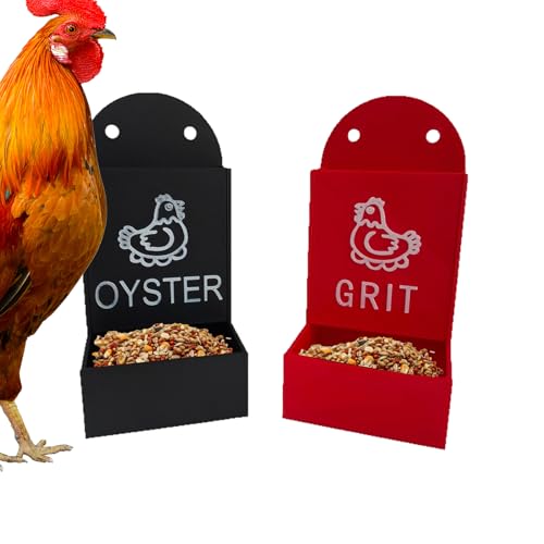 Zunishaone Futterspender Für Hühnerstall Mit Grit - Enten Futterbehälter,Geflügel Futterautomat 2 Stücke Für Hühnerstall Und Farm Futterspender Zunishaone Futterspender Für Hühnerstall Mit Grit - Enten Futterbehälter,Geflügel Futterautomat 2 Stücke Für Hühnerstall Und Farm Futterspender von Zunishaone