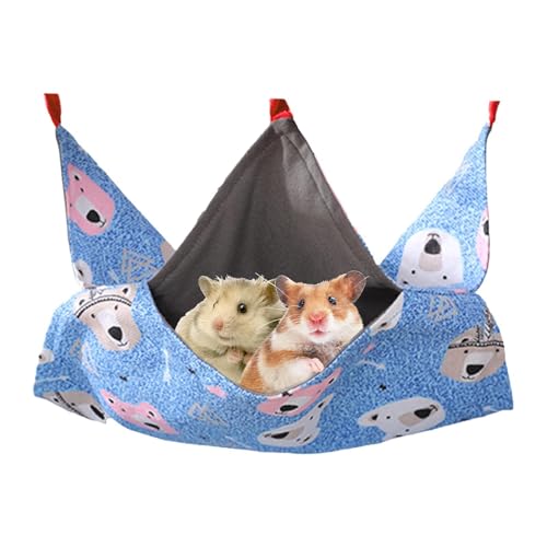 Zunishaone Hamster -Hängemattenbett, kleines Tierbett | Doppelschichtplüsch Hamster Hängematte | Chinchillas Accessoires, bequemes Haustierbett für, Eichhörnchen, Zuckergleiter Zunishaone Hamster -Hängemattenbett, kleines Tierbett | Doppelschichtplüsch Hamster Hängematte | Chinchillas Accessoires, bequemes Haustierbett für, Eichhörnchen, Zuckergleiter von Zunishaone