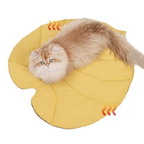 Zunishaone Haustier Kühlmatte | Blattform Kühldecke Für Katzen - Haustierzubehör Doppelseitige Isolierende Katzenunterlage Für Camping Auto Reise Wohnzimmer Schlafzimmer von Zunishaone