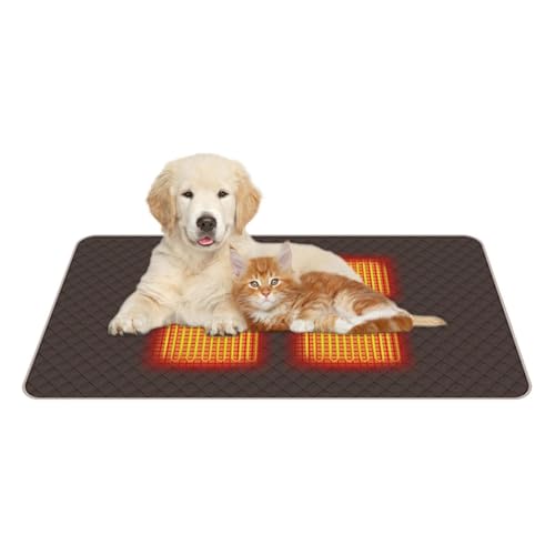 Zunishaone Katzen-Heizkissen – schnell erwärmendes USB-Heizbett, maschinenwaschbare Hunde-Heizmatte, 4-Zonen-Pad für Welpen und Haustiere zu Hause Zunishaone Katzen-Heizkissen – schnell erwärmendes USB-Heizbett, maschinenwaschbare Hunde-Heizmatte, 4-Zonen-Pad für Welpen und Haustiere zu Hause von Zunishaone