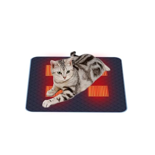 Zunishaone Katzen-Heizkissen – schnell erwärmendes USB-Heizbett, maschinenwaschbare Hunde-Heizmatte, 4-Zonen-Pad für Welpen und Haustiere zu Hause Zunishaone Katzen-Heizkissen – schnell erwärmendes USB-Heizbett, maschinenwaschbare Hunde-Heizmatte, 4-Zonen-Pad für Welpen und Haustiere zu Hause von Zunishaone