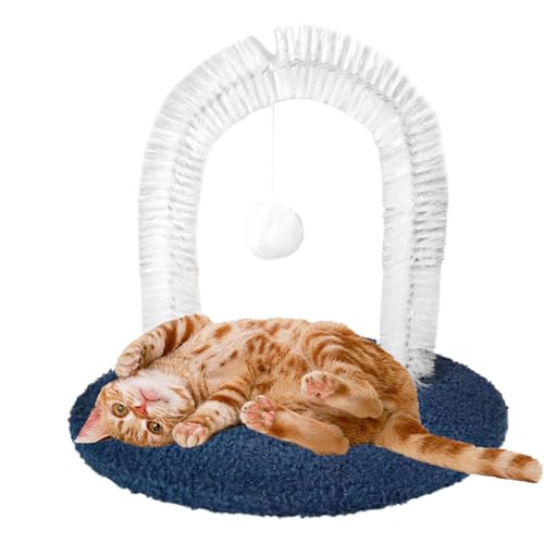 Zunishaone Katzenselbstkratzer | Katzen-Reibpfosten Selbstkratzer | Haarentferner mit Kratzpad & interaktivem Ball, Haustierbedarf für Zuhause, Wohnung Zunishaone Katzenselbstkratzer | Katzen-Reibpfosten Selbstkratzer | Haarentferner mit Kratzpad & interaktivem Ball, Haustierbedarf für Zuhause, Wohnung von Zunishaone