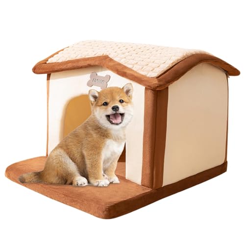 Zunishaone Kleine Hundehütten | Winter-Welpenhöhle, bequemes, isoliertes Hundenest, gemütliches Winter-Katzennest, warm, für kleine und mittelgroße Hunde Zunishaone Kleine Hundehütten | Winter-Welpenhöhle, bequemes, isoliertes Hundenest, gemütliches Winter-Katzennest, warm, für kleine und mittelgroße Hunde von Zunishaone