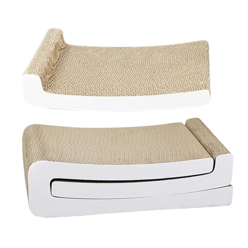 Zunishaone Kratzbrett Für Katzen | Flexibles Kratzspielzeug Aus Pappe,Interaktives Spielzeug Mit Kratzfester Unterlage Als Kletterwand Schlafecke Und Fensterspielbereich Zunishaone Kratzbrett Für Katzen | Flexibles Kratzspielzeug Aus Pappe,Interaktives Spielzeug Mit Kratzfester Unterlage Als Kletterwand Schlafecke Und Fensterspielbereich von Zunishaone