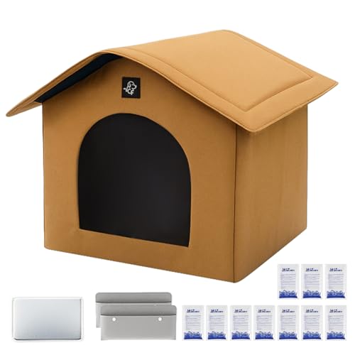 Zunishaone Kühlhaus für Katzen, Zelt für Welpen, tragbar, belüftet, mit saugfähigen Taschen und Eispack für Garten, Reisen Zunishaone Kühlhaus für Katzen, Zelt für Welpen, tragbar, belüftet, mit saugfähigen Taschen und Eispack für Garten, Reisen von Zunishaone