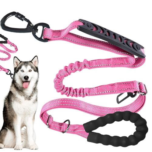 Zunishaone Laufleine für Hunde, Trainingsleine für Hunde, ohne Zugkontrolle, stoßdämpfende Handhabung, verstellbarer Traktor, Zubehör für Haustiere Zunishaone Laufleine für Hunde, Trainingsleine für Hunde, ohne Zugkontrolle, stoßdämpfende Handhabung, verstellbarer Traktor, Zubehör für Haustiere von Zunishaone