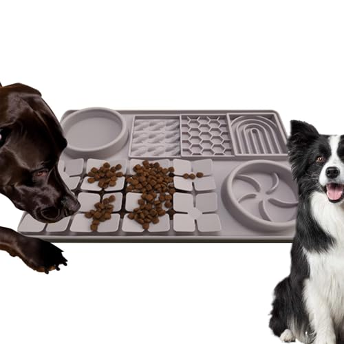 Zunishaone Leckschüssel, Leckmatte für Hunde – Lecken für langsame Fütterung, Futtermatte für Hunde, Katzen, Haustiere Zunishaone Leckschüssel, Leckmatte für Hunde – Lecken für langsame Fütterung, Futtermatte für Hunde, Katzen, Haustiere von Zunishaone