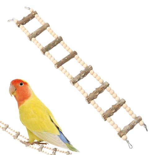 Zunishaone Vogelkäfig-Leiterbrücke – -Sitzstange – Holz Haustiere schwingende Stehstange Haustier Aras natürliches Kauspielzeug Zunishaone Vogelkäfig-Leiterbrücke – -Sitzstange – Holz Haustiere schwingende Stehstange Haustier Aras natürliches Kauspielzeug von Zunishaone