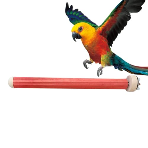 Zunishaone Vogelkäfighalterung für Haustiere, Spielzeug zum Mahlen von Vogelfüßen, natürliche Holz-Kleiderbügel für Vögel, Käfigzubehör mit Halterung für Papageien, Sittiche und Zunishaone Vogelkäfighalterung für Haustiere, Spielzeug zum Mahlen von Vogelfüßen, natürliche Holz-Kleiderbügel für Vögel, Käfigzubehör mit Halterung für Papageien, Sittiche und von Zunishaone
