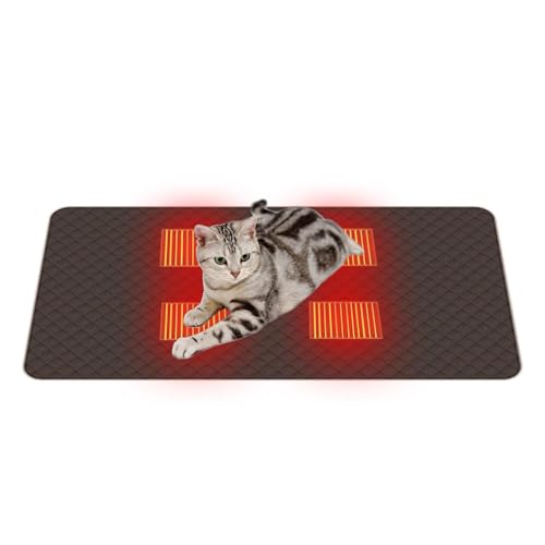Zunishaone Wärmekissen für Katzen, USB, verstellbar, 4 Zonen, für Welpen, Hunde und Katzen, maschinenwaschbar, Komfort zu Hause und M Zunishaone Wärmekissen für Katzen, USB, verstellbar, 4 Zonen, für Welpen, Hunde und Katzen, maschinenwaschbar, Komfort zu Hause und M von Zunishaone