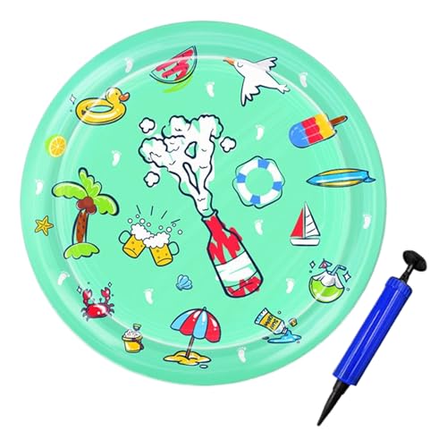 Zunishaone Wasserspielmatte Für Katzen - Verdicktes Kühlkissen Für Haustiere,Verdickte Wasser Spielmatte für Haustiere, geeignet für Katzen, Hunde und Kinder, für Drinnen, Draußen, Spielplatz von Zunishaone