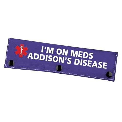 Addison Krankheit Hundeleine Sleeve I'm On Meds Addison's Disease Medical Alert Leash Wrap für Hunde (Addisons Krankheit) von Zuo Bao