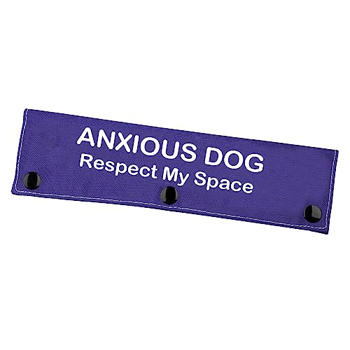 Anxious Dog Leash Sleeve Respect Space Dog Leash Wrap Social Distancing Dog Patch (Anxious Dog Space) von Zuo Bao
