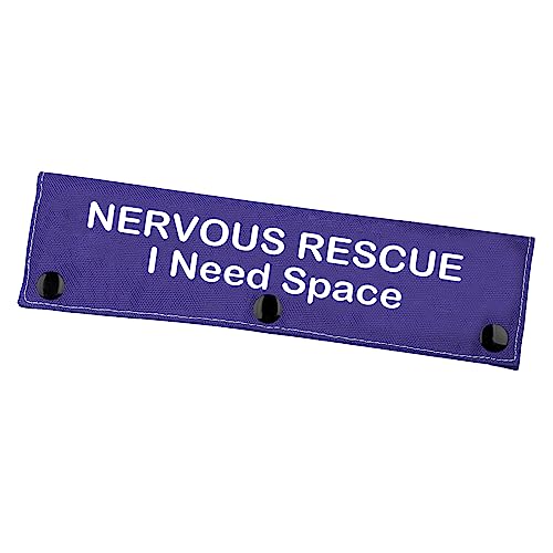 Nervous Dog Leash Sleeve Nervous Rescue Space Dog Leash Wrap Social Distancing Dog Patch (Nervous Rescue Space) von Zuo Bao