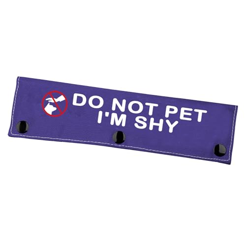 Shy Dog Leash Sleeve Do Not Pet I am Shy Dog Leash Wrap Funny Social Distancing Gift (I'm Shy) von Zuo Bao