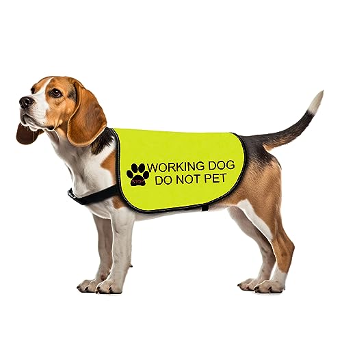 Warnweste für Hunde mit Aufschrift "Do Not Pet", Aufschrift "Working Dog", Größe M von Zuo Bao