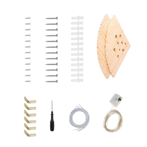 Geräumige Holzgefüllte Tierhalter Mit LED HOLD HOLSTED TIERIGER ANRAGEN FÜR Kinder Schlafzimmer EGENSCHAFTSWALL HANGEN von Zuoeay