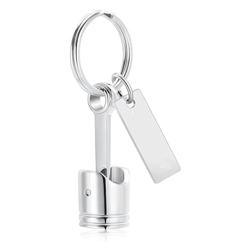 Zuoeay Metallkolbenschlüsselring Memorial Pet Ashes Container Mechanisches Thema Für Liebhaber Metall Memorial Schlüsselbund Für Asche von Zuoeay