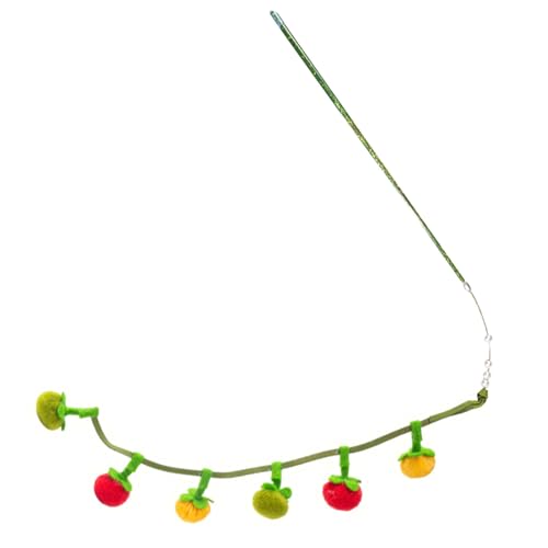 Zuoeay Weiche Plüschkatze Teaser Bunte Tomate Für Interaktives Spielen Und Körperliches Training Spielzeuggeschenk Für Home Entertainment Stick Katzen Spielzeug Spielzeug von Zuoeay