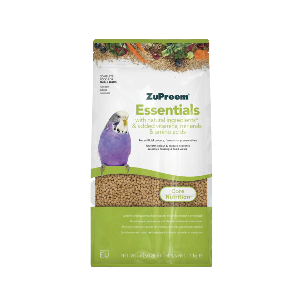 ZuPreem Essentials Birds Vogelfutter - Mittelgroße/Große Vögel - 1 kg von Zupreem