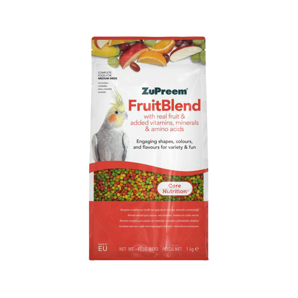 ZuPreem Fruitblend Vogelfutter - Mittlere Vögel - 1 kg von Zupreem