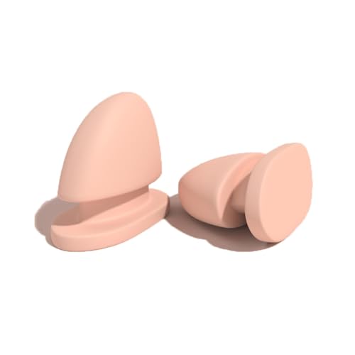 1 Paar Hai-Gleitflossen, 3D-Haifischflossen-Top-Flossen-Zubehör, Hai-Hausschuhe-Zubehör (Pink, One Size) von Zureto