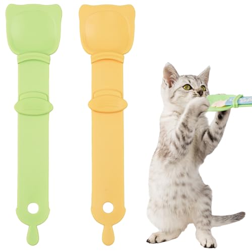 Katzenfutterspender, Katzenfutterspender, Löffel, Katzenstreifen-Quetschlöffel, Katzenklaue, Katzenfutterlöffel, multifunktionaler Leckerlis, Quetschlöffel für Katzenbar, Katzenlöffel für Nassfutter Katzenfutterspender, Katzenfutterspender, Löffel, Katzenstreifen-Quetschlöffel, Katzenklaue, Katzenfutterlöffel, multifunktionaler Leckerlis, Quetschlöffel für Katzenbar, Katzenlöffel für Nassfutter von Zuviruoak