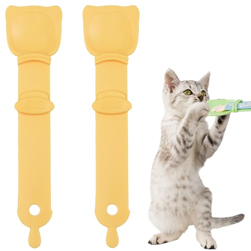 Zuviruoak Katzenfutterspender, Katzenfutterspender, Löffel, Katzenstreifen, Quetschlöffel, Katzenklaue, Katzenfutter, multifunktionaler Leckerlis, Quetschlöffel für Katzenbar, Katzenlöffel für Zuviruoak Katzenfutterspender, Katzenfutterspender, Löffel, Katzenstreifen, Quetschlöffel, Katzenklaue, Katzenfutter, multifunktionaler Leckerlis, Quetschlöffel für Katzenbar, Katzenlöffel für von Zuviruoak